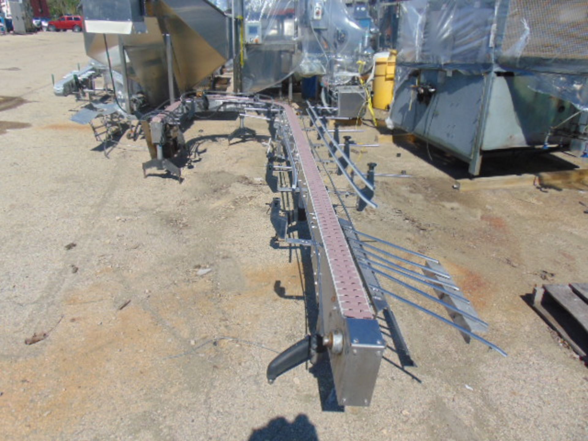 4.5" Wide S/S Plastic Table Top Conveyor System 21' Long Mfg. by Multi Conveyor LLC, Includes 180