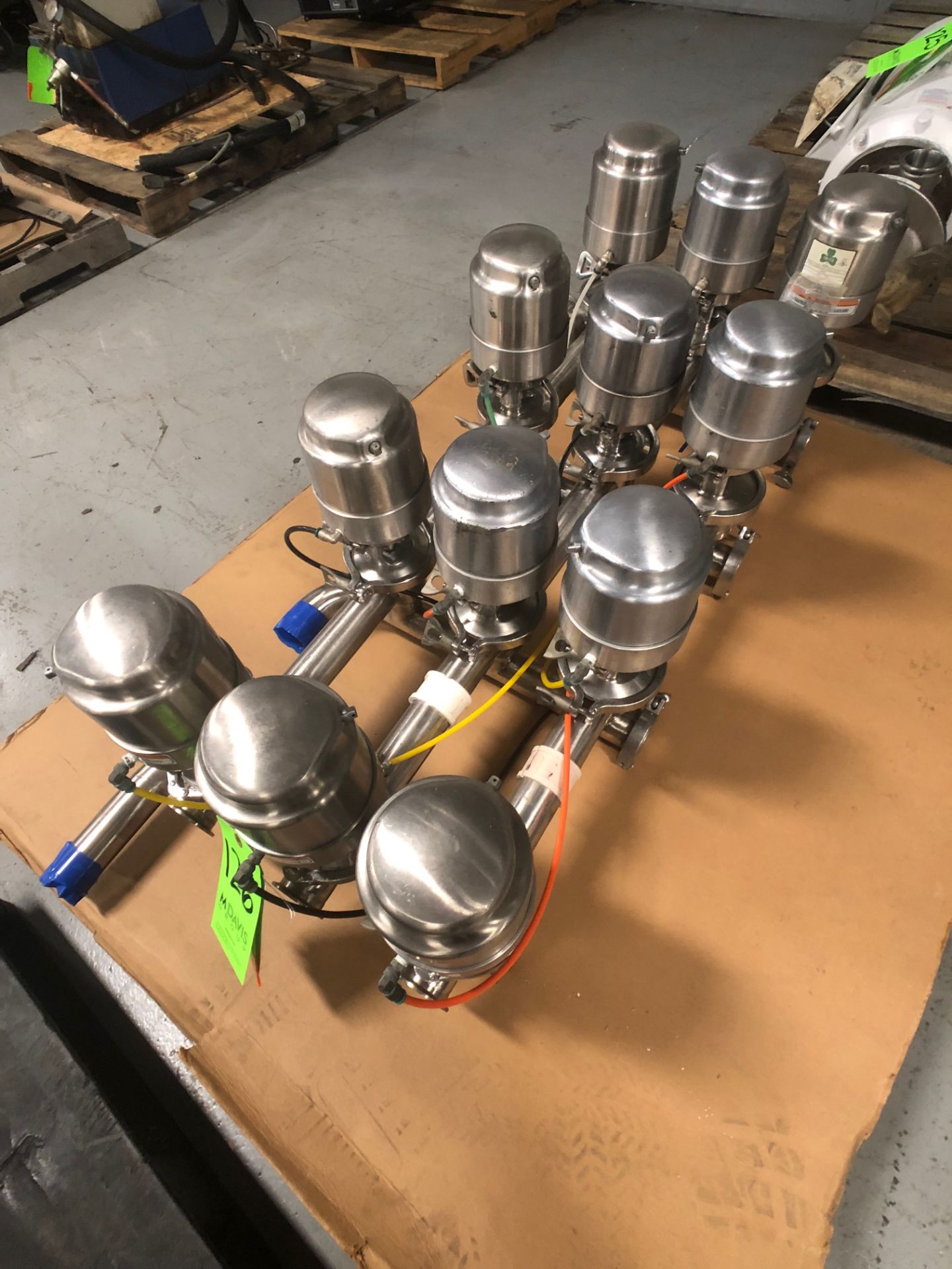 (12) Tri-Clover 2" S/S Air Valve Manifold /Cluster, with Model 361 Valves (W179) (Rigging & Loading - Image 4 of 4