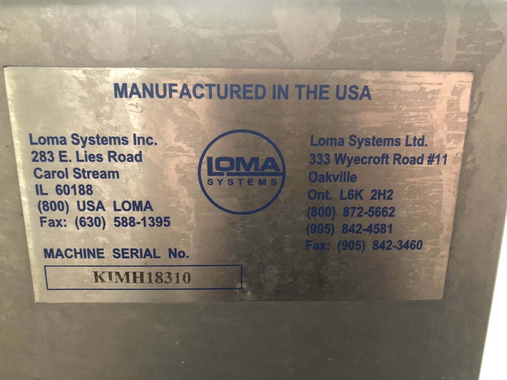 Loma IQ2 Conveyorized Metal Detector, Model IQ2, S/N KIMH18310, 13-3/4" W x 8" H x 15-3/4" Deep Aper - Image 6 of 14