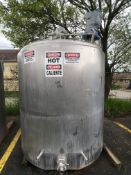 Cherry Burrell S/S Jacketed 1,000 Gallon Processor, Model 1000 PAFP DA – 87 – 3060, Dual Motion