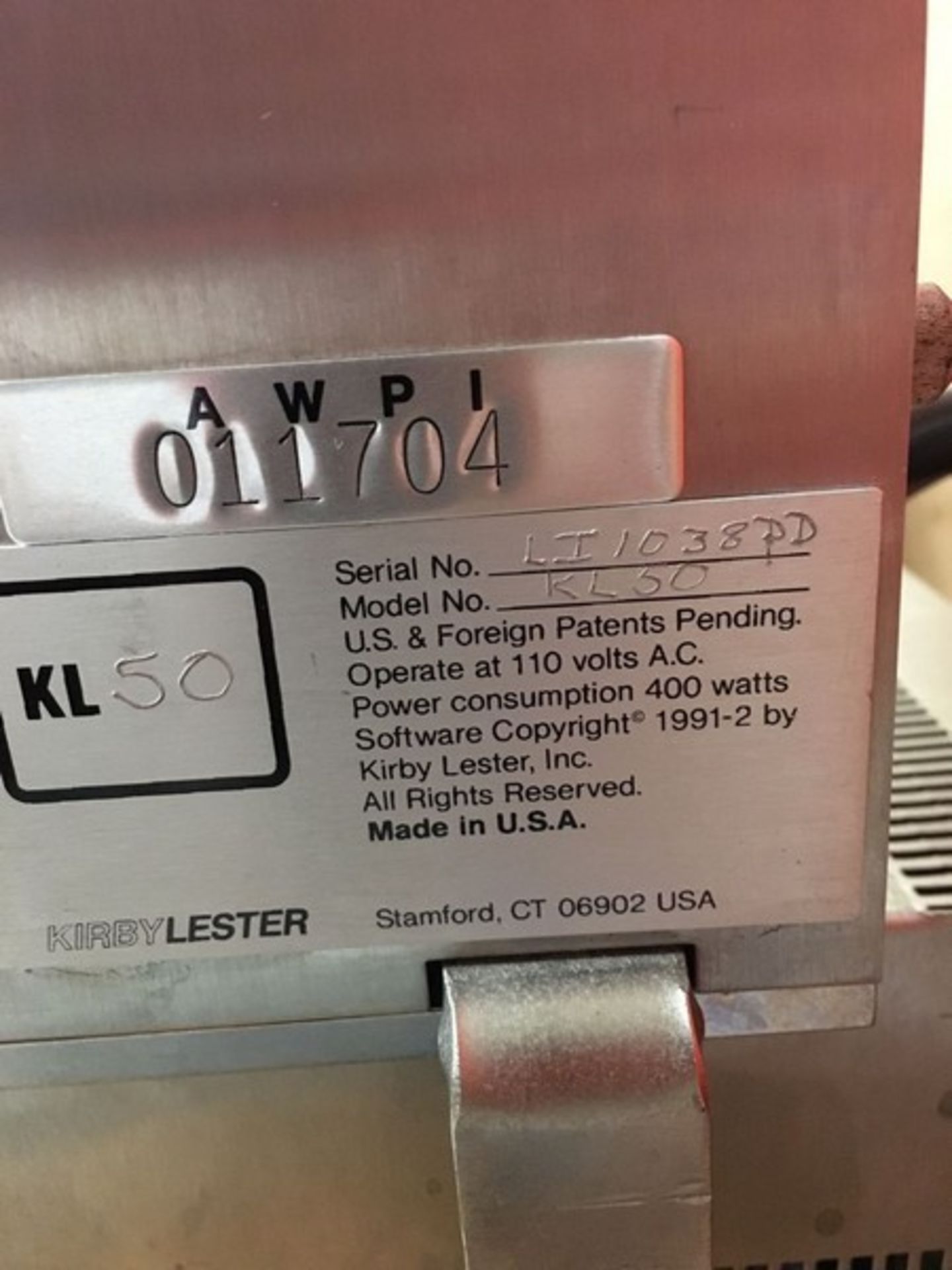 Kirby Lester Counter. Model: KL50, Serial: LI1038PD. As shown in photos. - Image 2 of 2