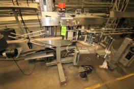 Label Aire Model 2115-CD Wrap Around Labeler System with 12ft Long 4.5" S/STable Top Chain and