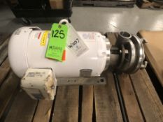 Ampco 20 hp Centrifugal Pump, Model ASP225-2525-25, SN CC-59122-1-1, with 2.5" x 2.5" Clamp Type