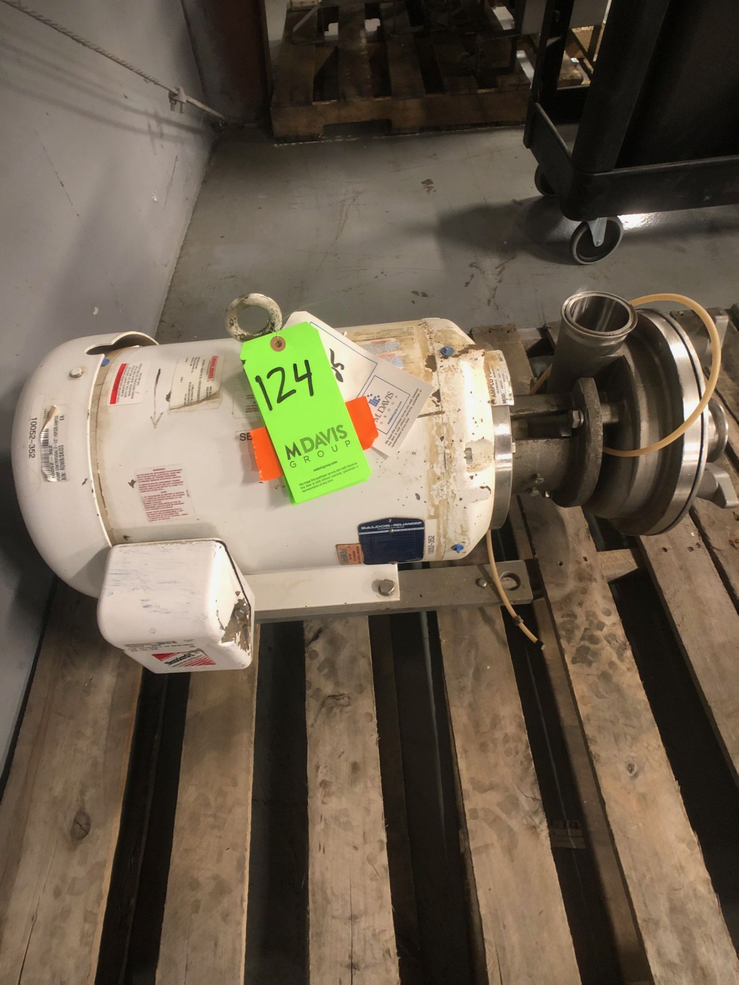 Ampco 20 hp Centrifugal Pump, Model ASP225-2525-25, SN CC-61941-1-1, with 2.5" x 2.5" Clamp Type