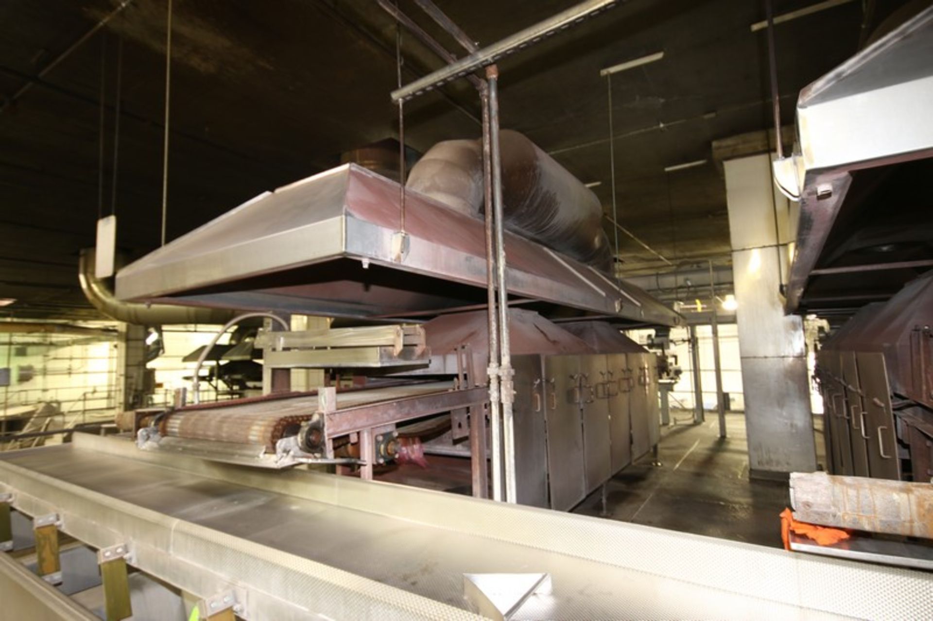 Natural Gas Fire Roaster #2, with Aprox. 33" W Belt, Includes S/S Exhaust Hood, Overall Dims.: - Image 3 of 5