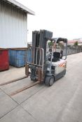 Crown 2,600 lb. Sit-Down Electric Forklift, M/N SC4040-35QUAD240, S/N 9A114093, with 36 Volt
