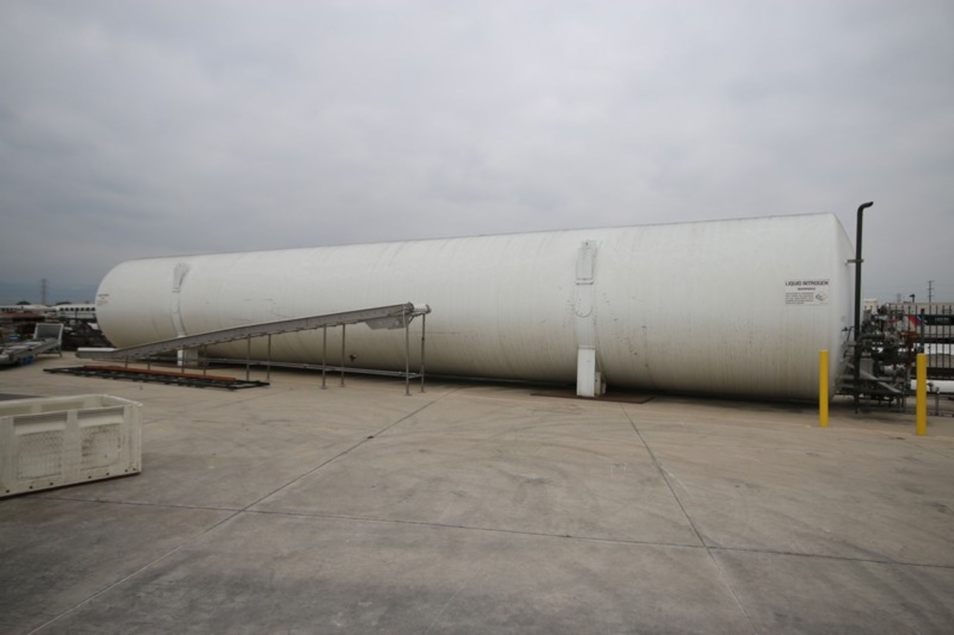 50,000 Gal. Horizontal Liquid Nitrogen Tank, Tank I.D.: TK-10870, Aprox. 70' L, Includes - Image 6 of 6