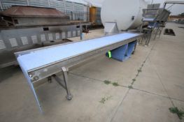 S/S Straight Section of Conveyor, Aprox. 16" L x 32" W, S/S Legs, Hydraulically Operated
