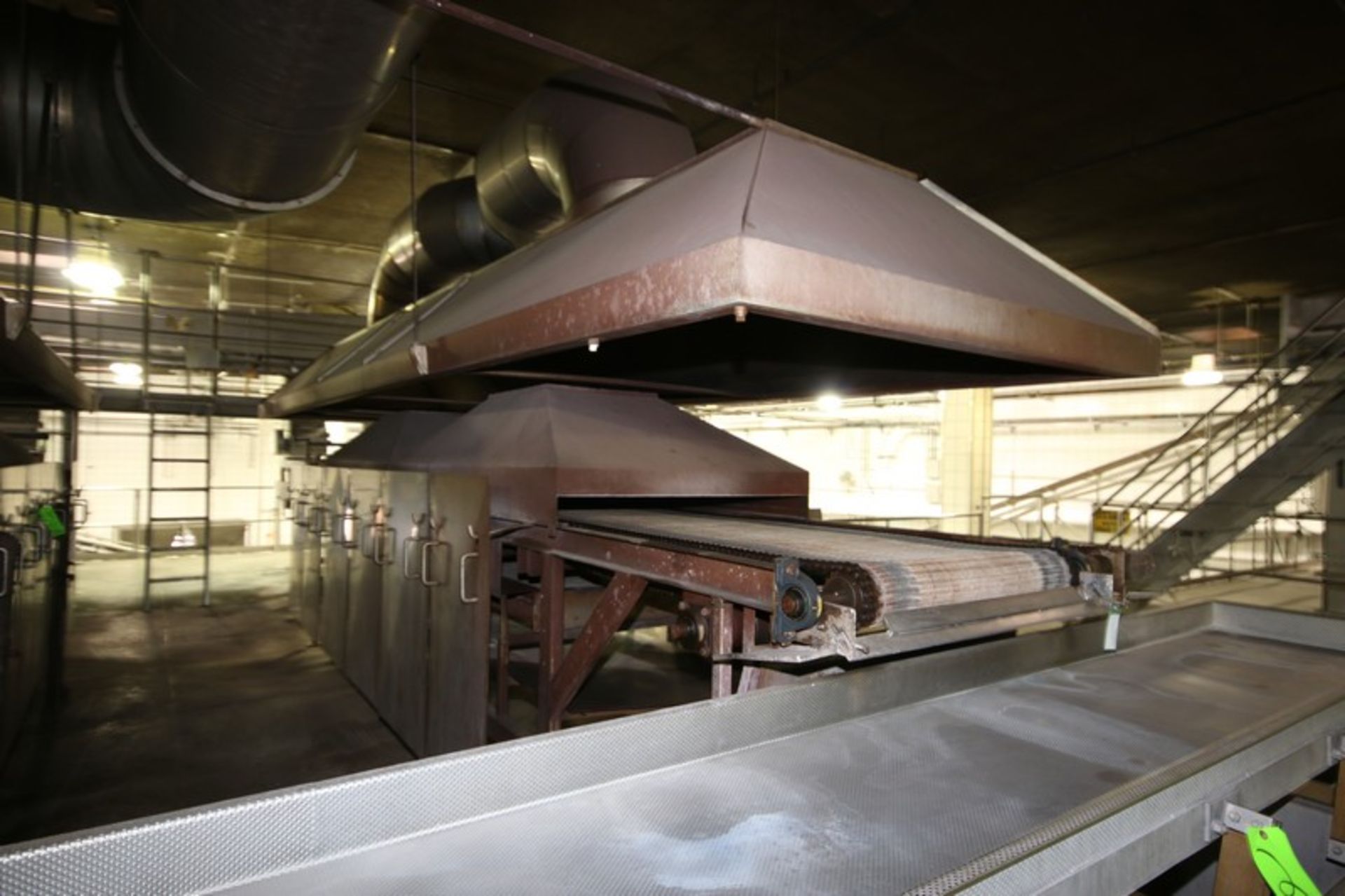 Natural Gas Fire Roaster #3, with Aprox. 33" W Belt, Includes S/S Exhaust Hood, Overall Dims.: - Image 3 of 3