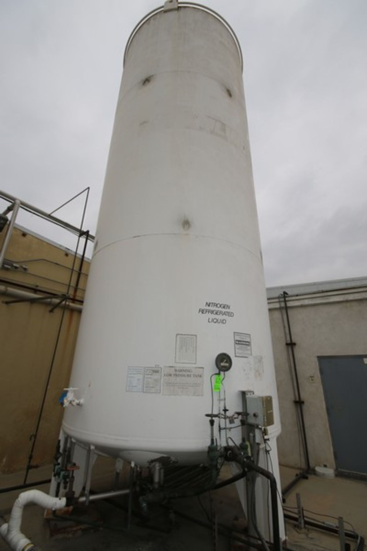 11,000 Gal. Vertical Liquid Nitrogen Tank, S/N TL-11000-B055, Nat'l Board: 3712, 65 PSI @ 100 F, - Image 5 of 5