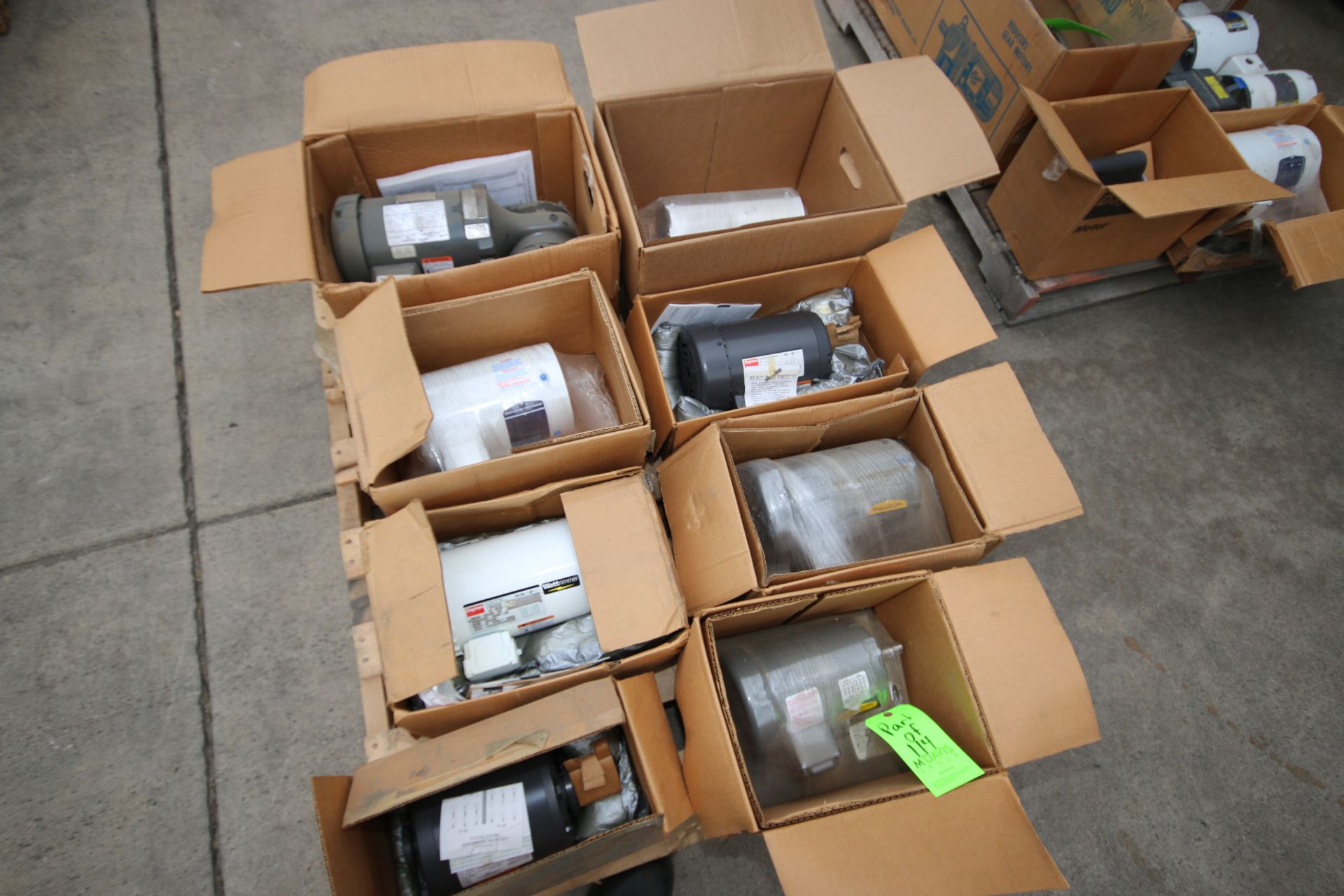2-Pallets of NEW Motors and Drives, Includes Aprox. (15) NEW In Box Drives/Motors , hp Range from - Image 2 of 3