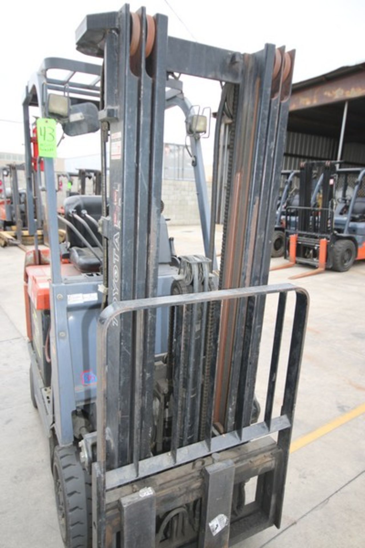 Toyota 2,600 lb. Sit-Down Electric Forklift, M/N 7FBCU15, S/N 60271, with 36 Volt Battery, with - Image 2 of 8