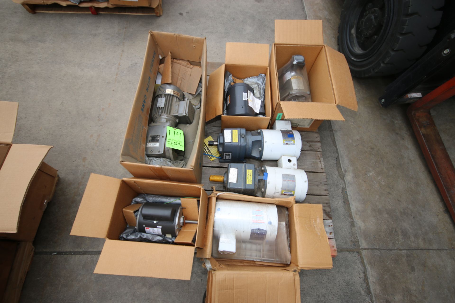 2-Pallets of NEW Motors and Drives, Includes Aprox. (15) NEW In Box Drives/Motors , hp Range from