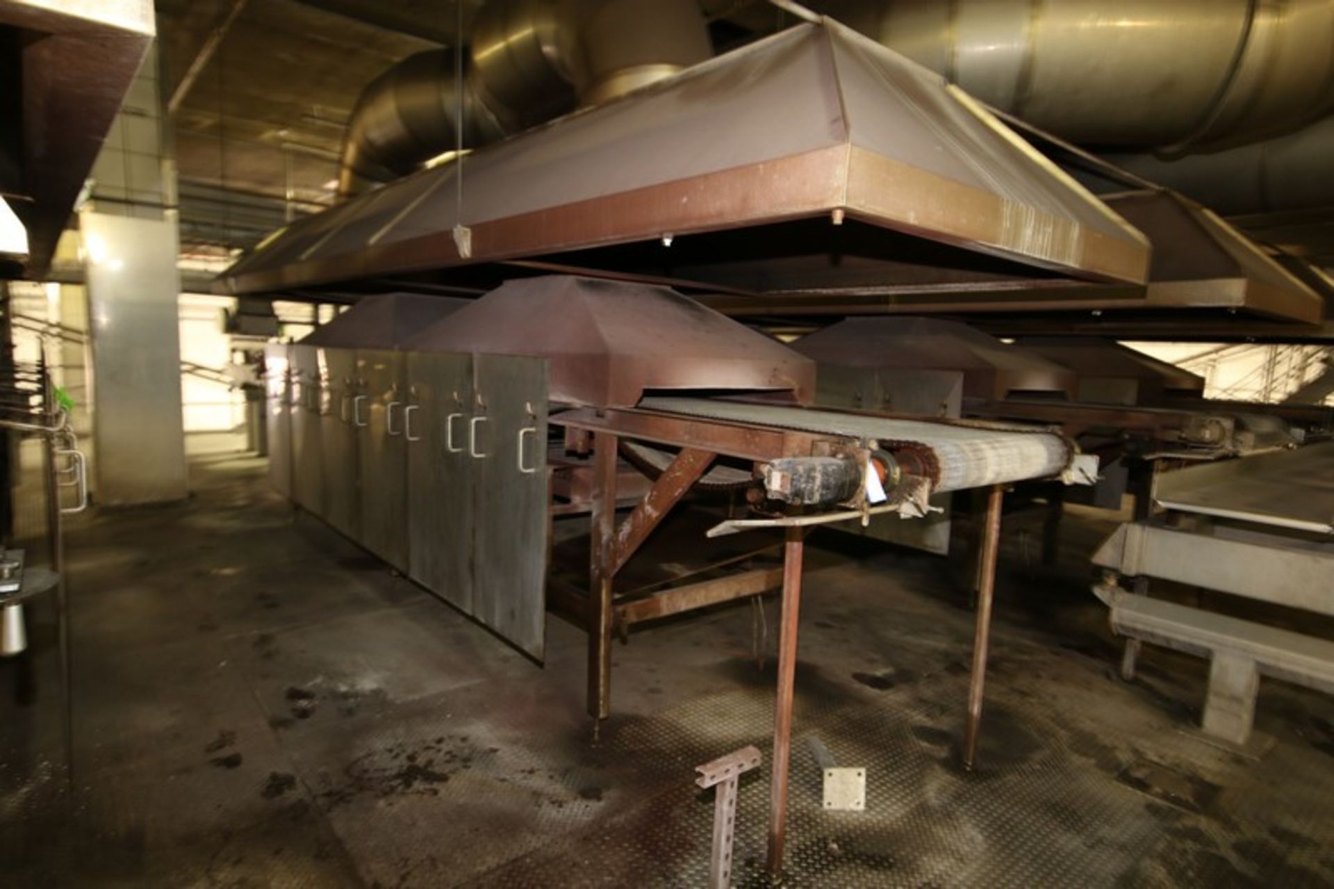 Natural Gas Fire Roaster #5, with Aprox. 33" W Belt, Includes S/S Exhaust Hood, Overall Dims.: - Image 3 of 3