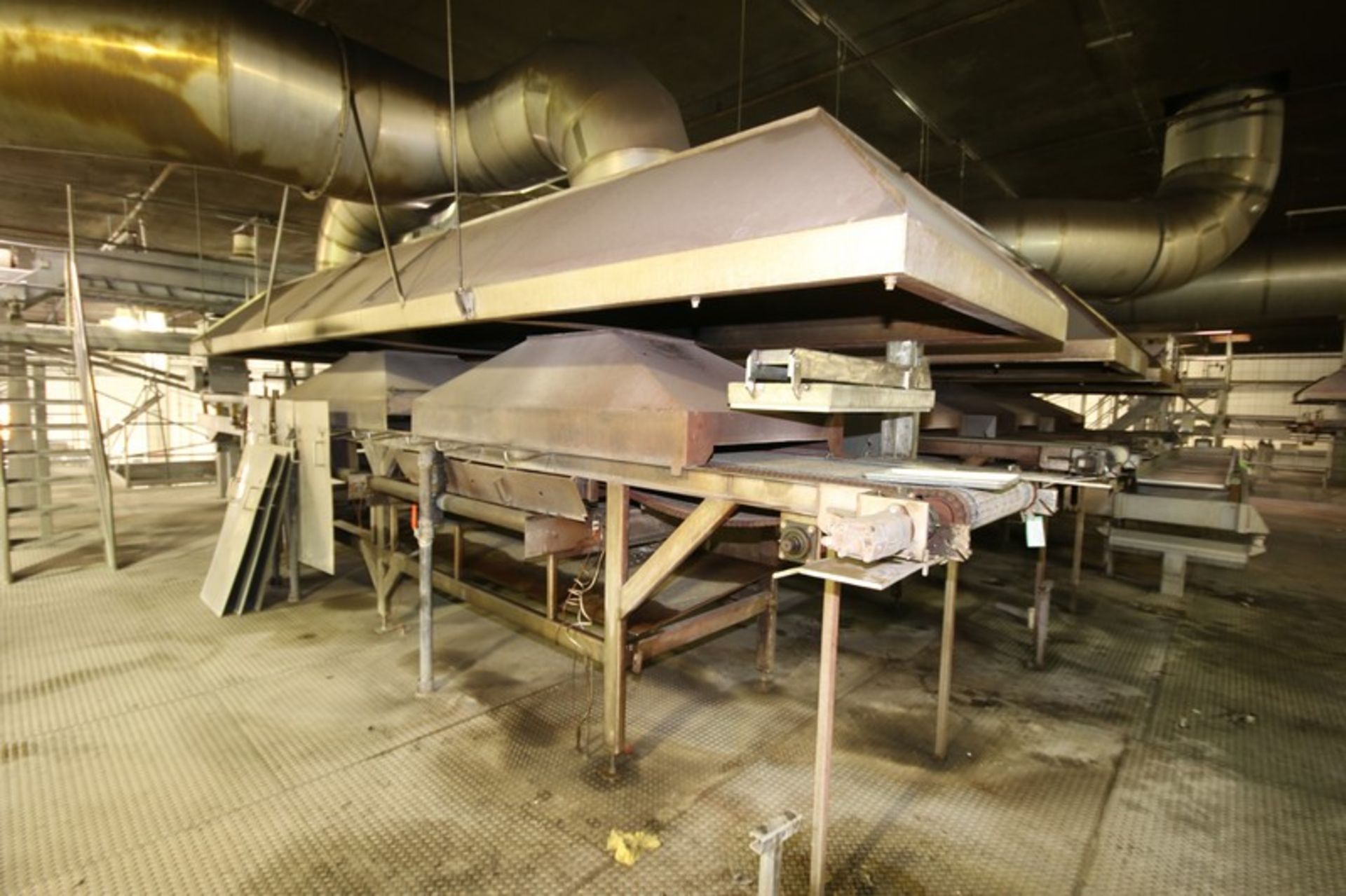 Natural Gas Fire Roaster #6, with Aprox. 33" W Belt, Includes S/S Exhaust Hood, Overall Dims.: - Image 2 of 3