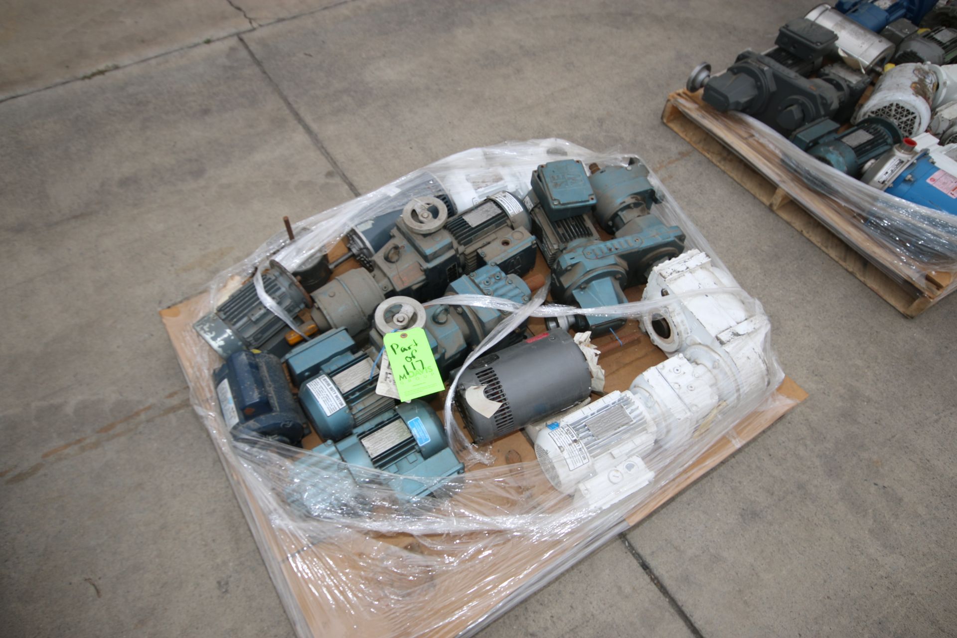 3-Pallets of USED Motors and Drives, Aprox. (40) Drives/Motors, Includes hp Range from 1/2- 5 hp