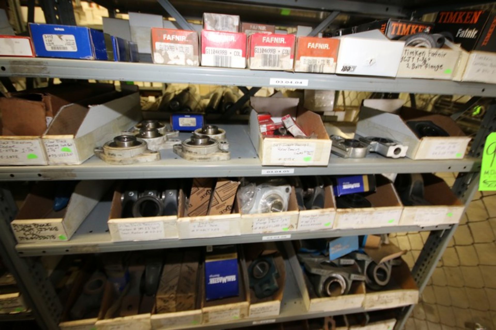 5-Part Shelves with Contents, Includes Hydraulic Motors, NEW Bearings by Fafnir, Timken, SKF, - Image 3 of 10