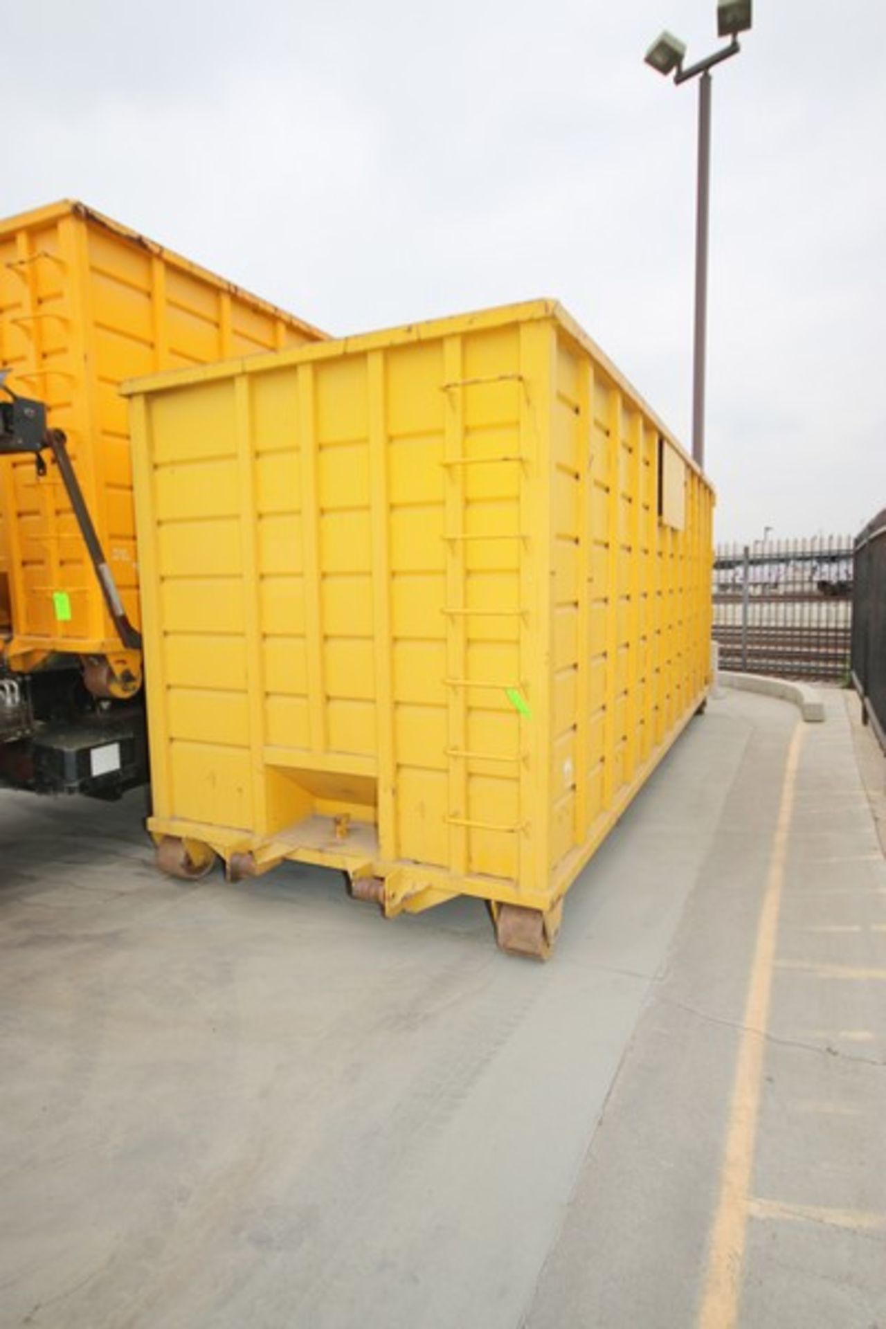 40 yd. Roll-Off Dumpster, Overall Dims.: Aprox. 23' L x 8' W x 8-1/2' H