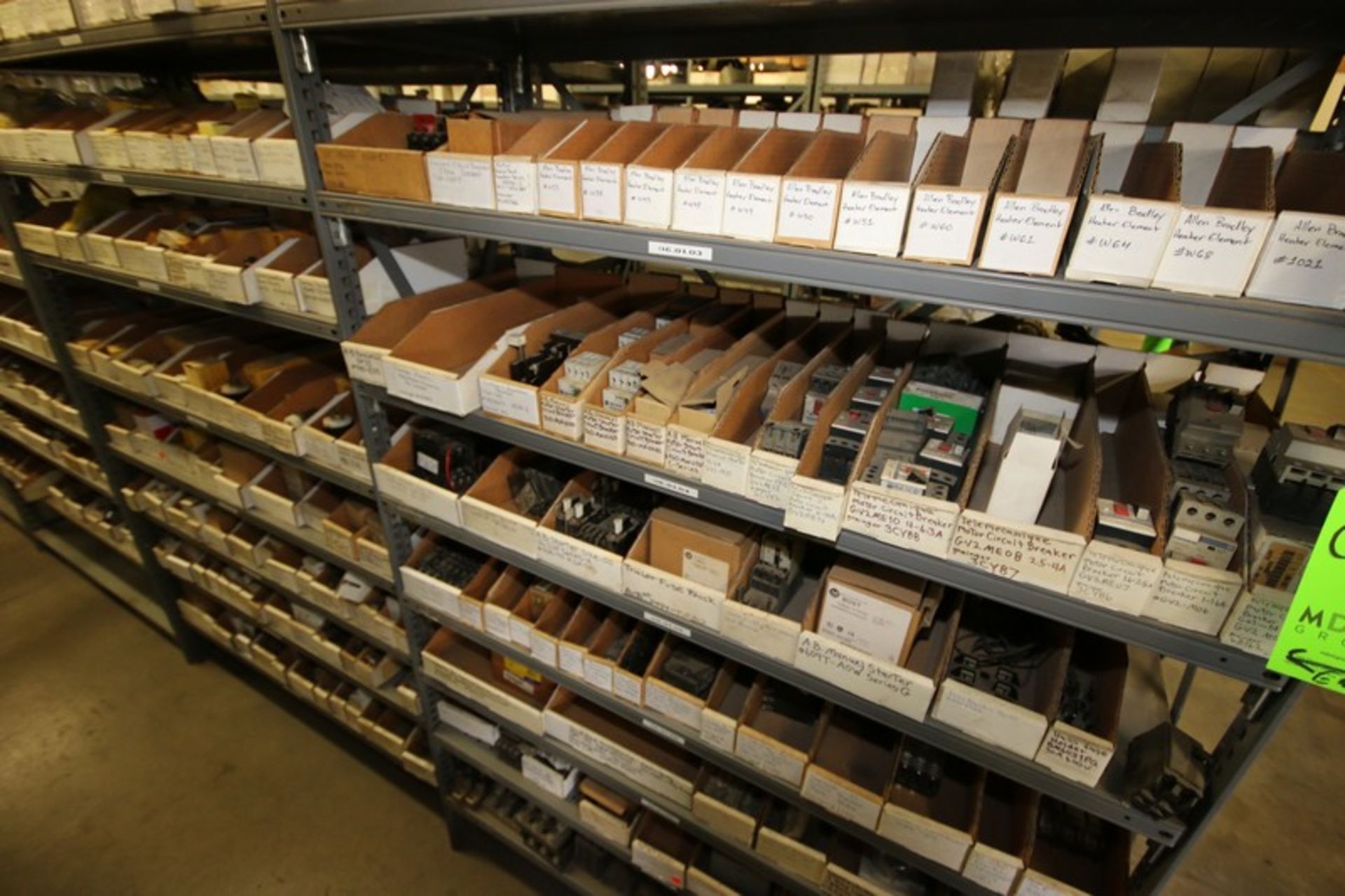 13-Part Shelves with Contents, Includes Fuses, Light Bulbs, Gang Boxes, Power Tool Chargers, Turbo - Image 3 of 8