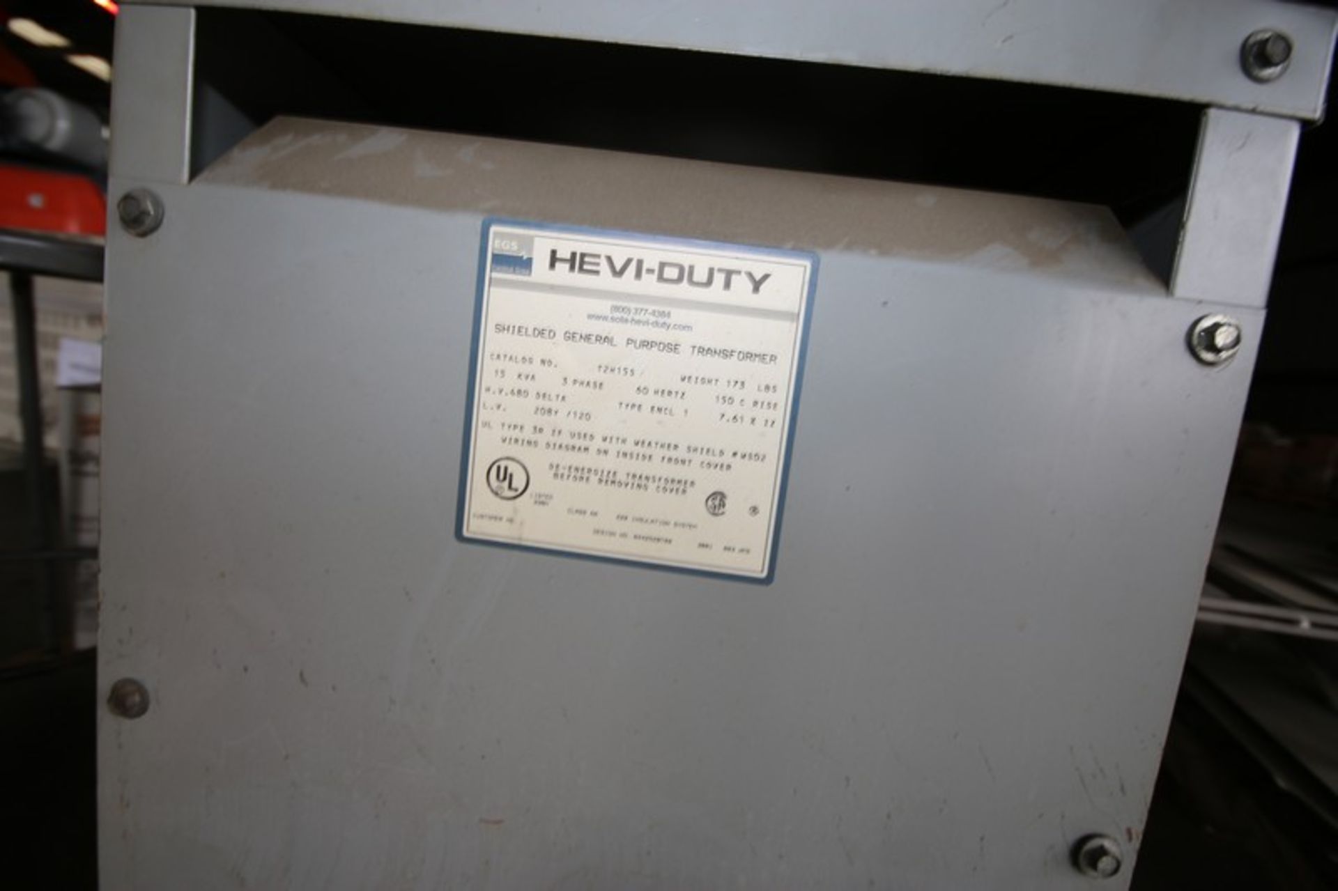 Heavy Duty Transformer. Cat. No. T2H15S, 3 Phase - Image 2 of 2