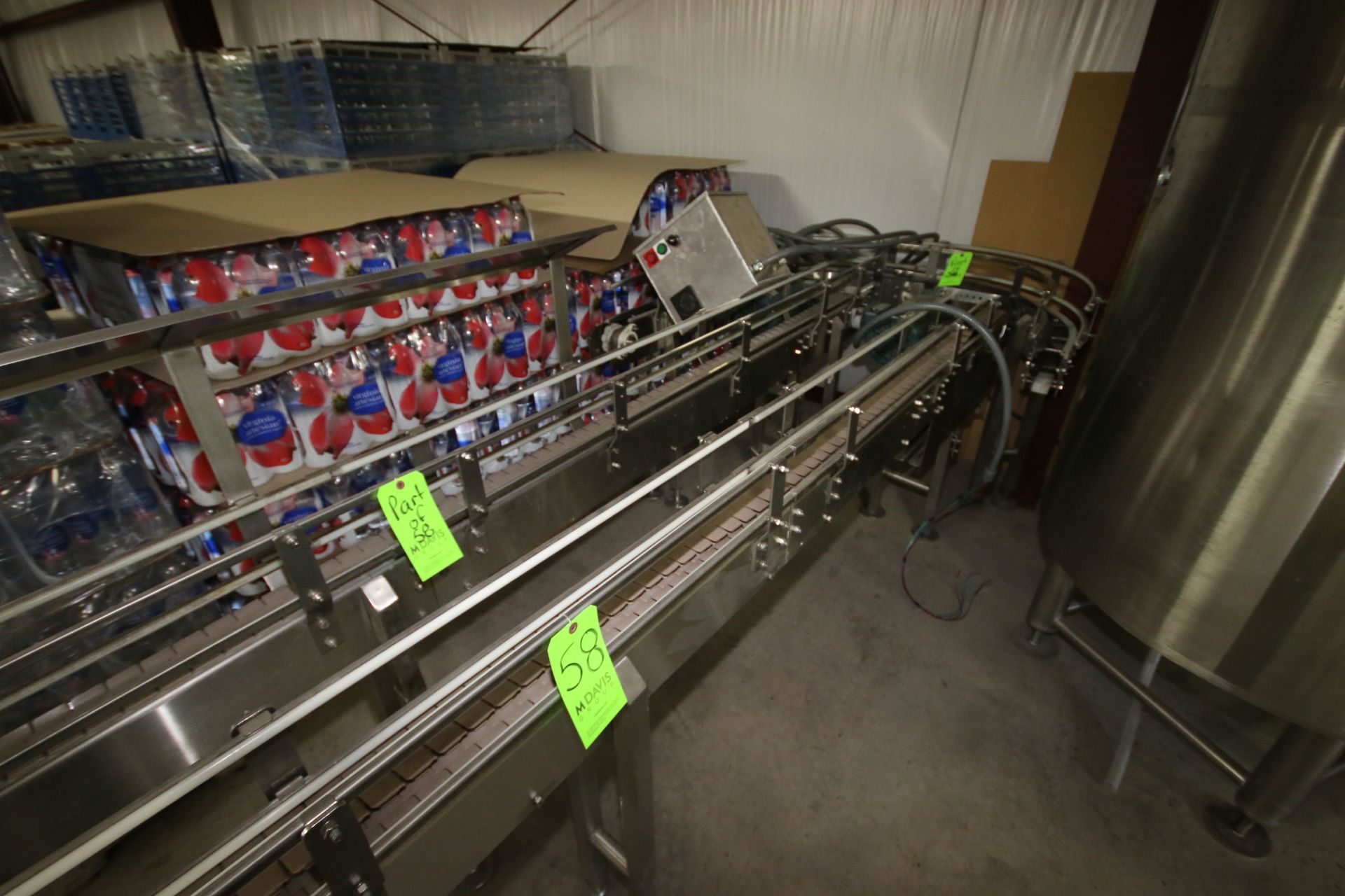Straight Runs of S/S Conveyor, with Drives, Aprox. 180” L x 3” W Belt & 154” L x 4” W Curve Section - Image 2 of 3