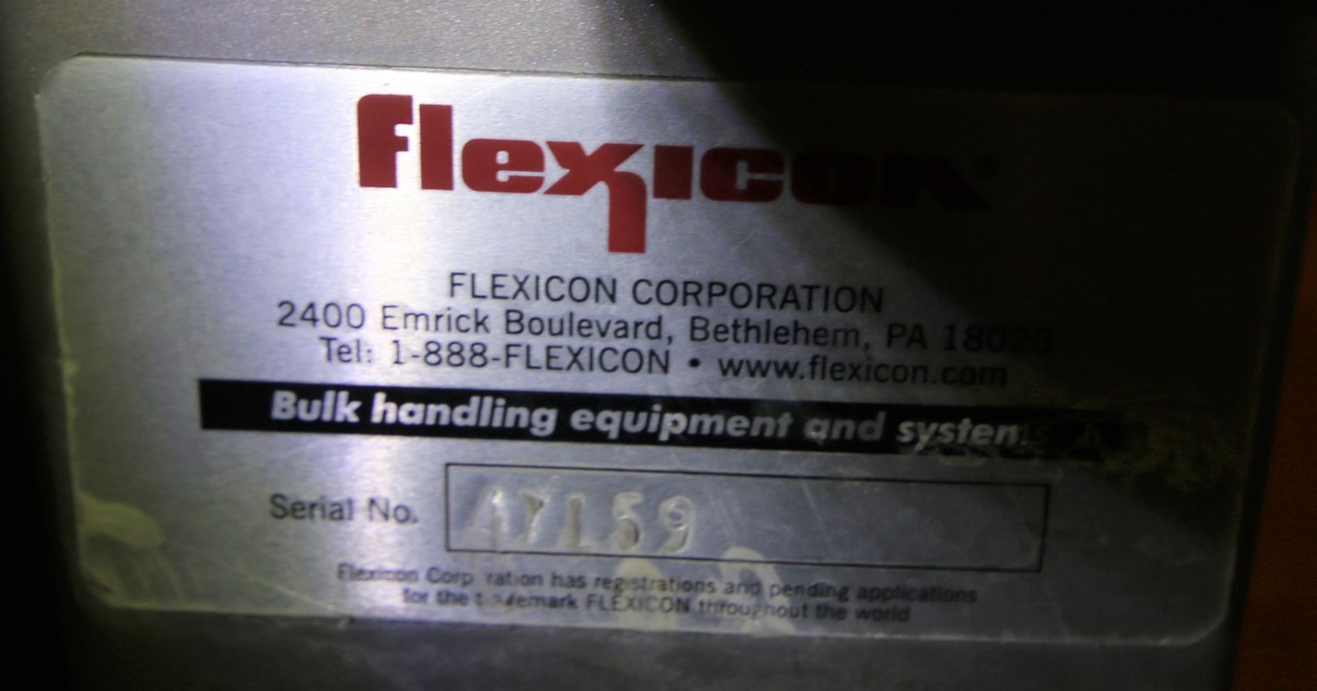 Rice Bulk Loading System Includes 54" L x 48" W Scissor Lift Table, S/S Operators Platform, Flexicon - Image 14 of 14