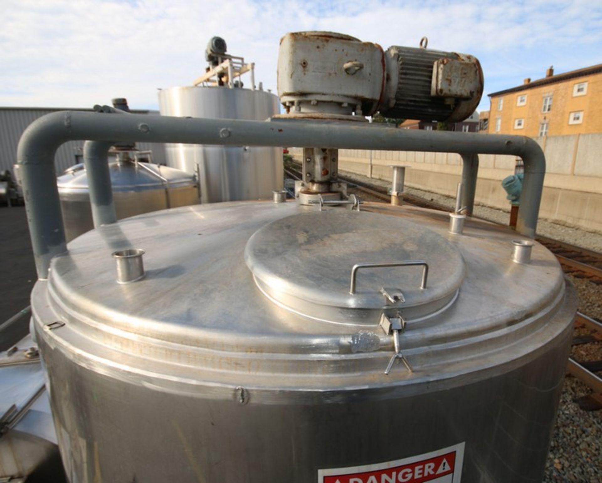 Approx. 1,000 Gallon Cone Bottom Jacketed S/S Tank, with Bottom Sweep Agitator, with SEW Drive - Image 7 of 7