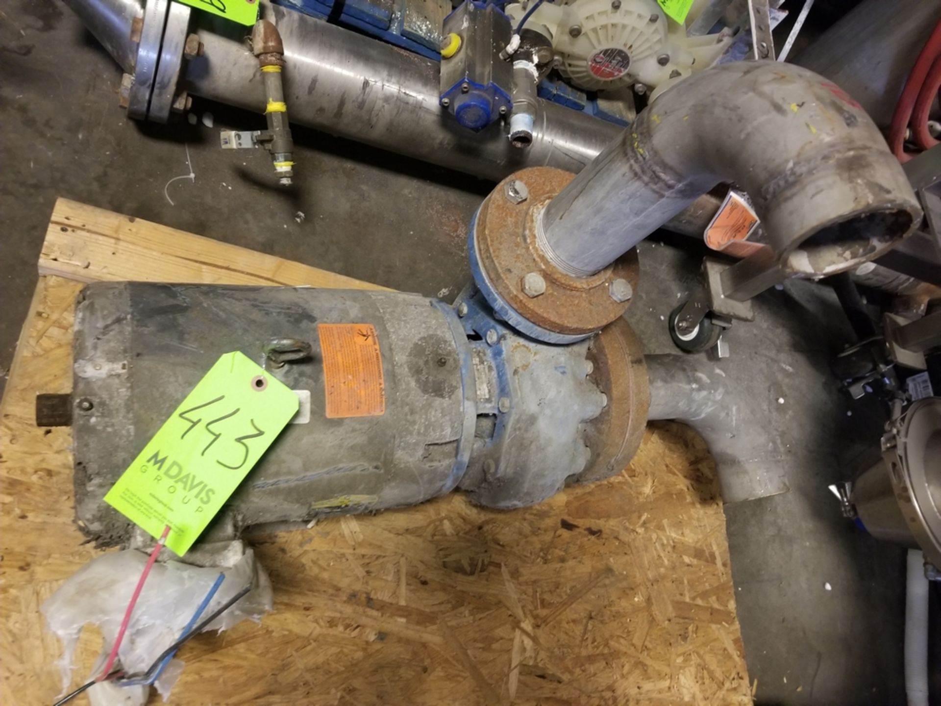 Water pump; Baldor 10HP; 230/460V; 3450RPM (Located in Dixon, Illinois)