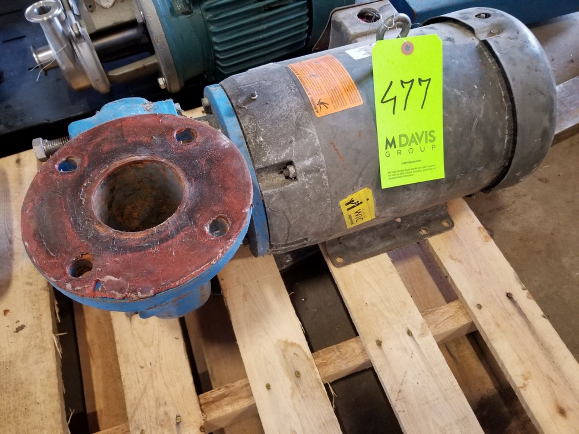Water pump; 10HP; 230/460V; 3450RPM (Located in Dixon, Illinois)(Rigging and Handling Fee: $40)