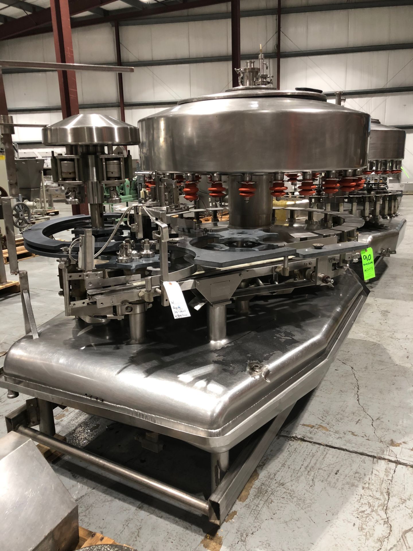 Federal 26 Valve S/S Rotary Gravity  Filler, SN 1222G266LA518, with 6 Head Rotary Screw Capper, - Image 5 of 13
