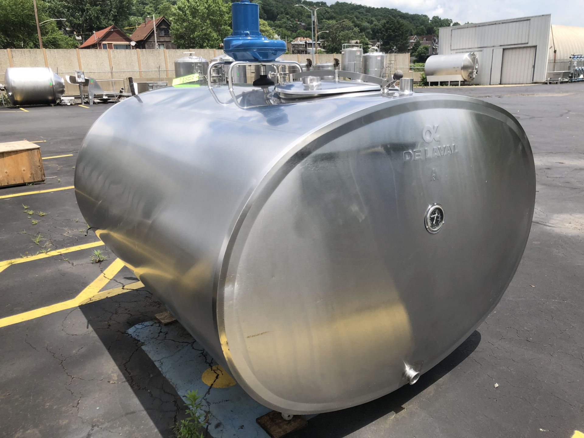 Alfa Laval 600 Gallon Jacketed S/S Bulk Cooler Farm Tank, S/N 71684, Model ET 600, Equipped with - Image 3 of 10