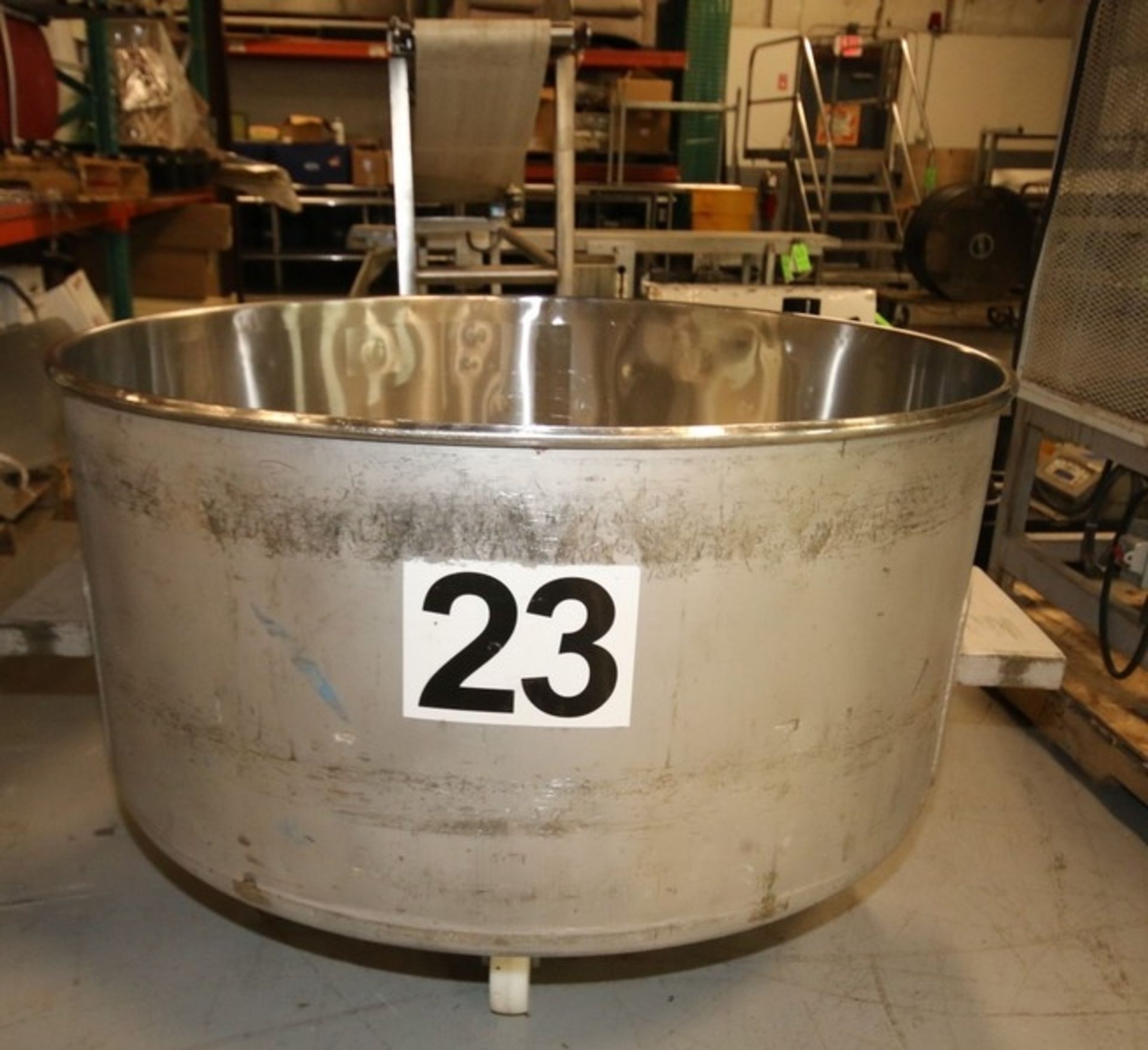 BULK BID ITEM #45 TO ITEM #60: 2013 Loos Portable S/S Round Column Dump Tote, Model 1121-001, with