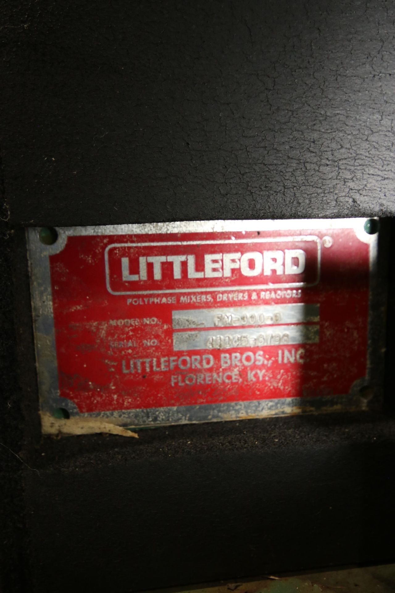 LittleFord Jacketed Polyphase Mixer, M/N FM-300-5, S/N 41145-3738, - Image 4 of 10