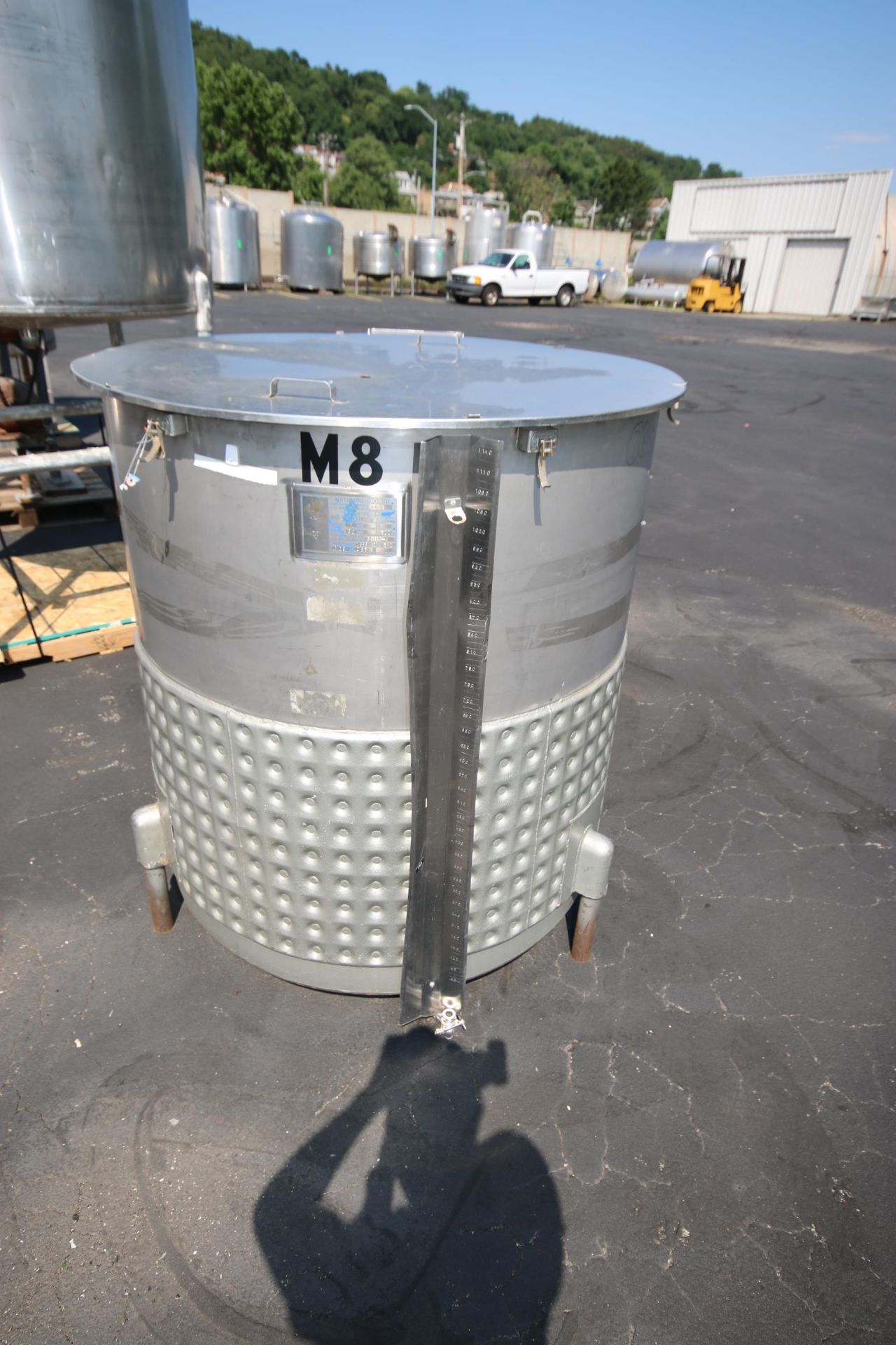 LHE 310 Gal. S/S Jacketed Vertical Tank, M/N 310GAL.CJ, S/N 6564-1, with Bottom Half Dimple - Image 2 of 5