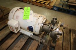 Ampco 20 hp Centrifugal Pump, Model ASP225-2525-25, SN CC-61941-1-1, with 2.5" x 2.5" Clamp Type