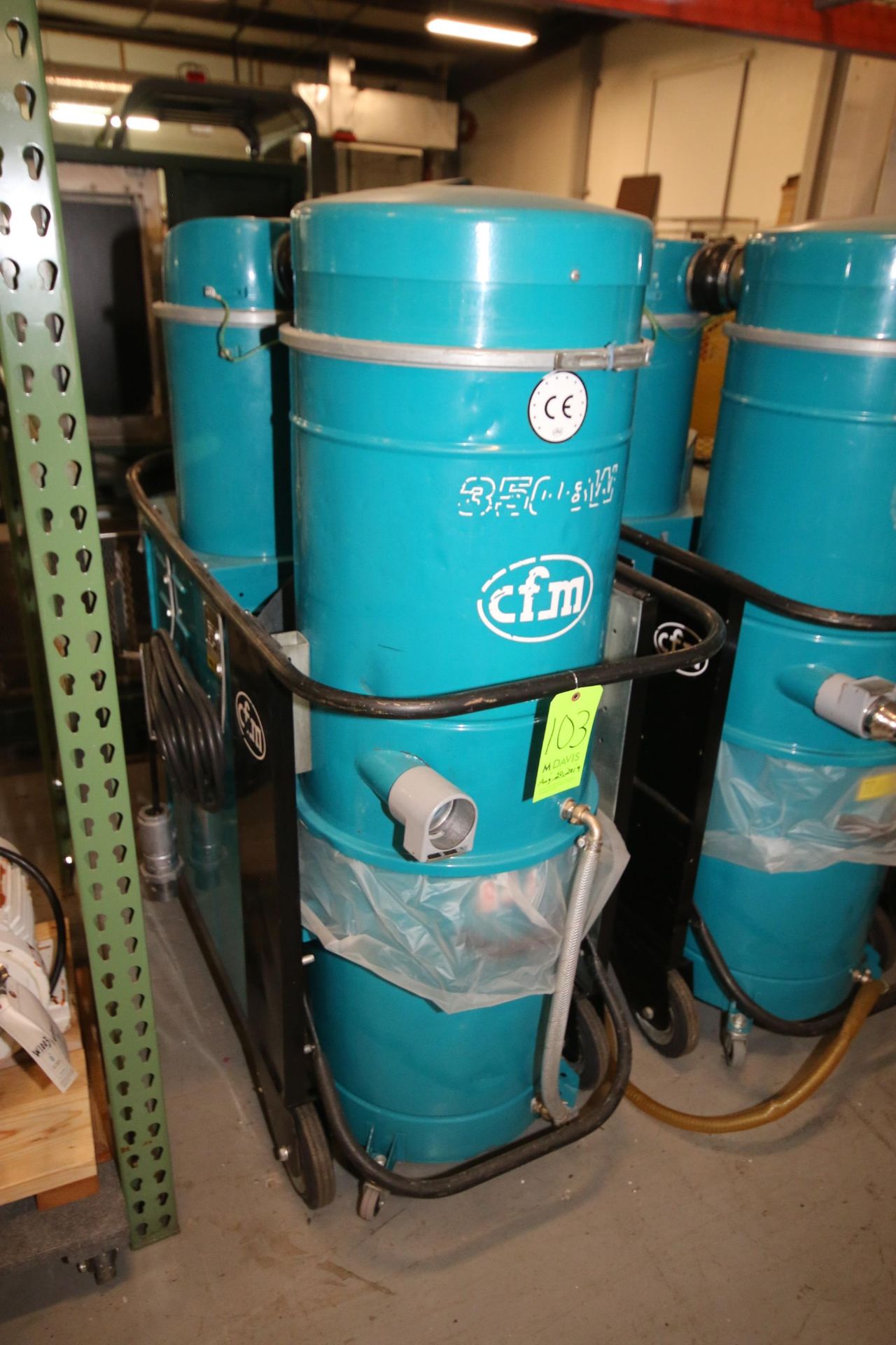 CFM Industrial Vacuum System, Model 3508W, S/N 00AF452, 440V 3 Phase (Rigging & Loading Fee $125.00)