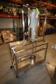 S/S Mixer with Portable S/S Cart, with Baldor 10 hp Motor, 1760 RPM (Rigging & Loading Fee $150.