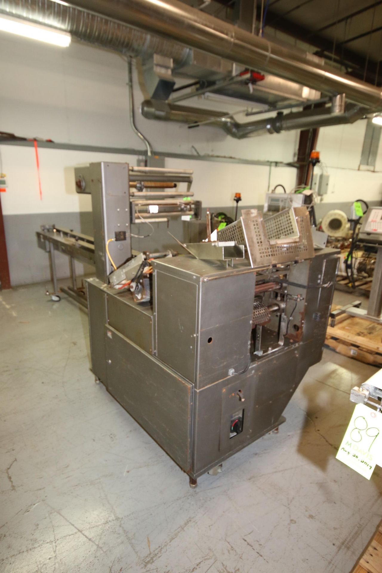 Doboy Mustang IV Flow Wrapper, S/N 96-19004, 220 Volts, 3 Phase, with Aprox. 106" L S/S Infeed, - Image 5 of 6