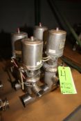 WCB 2-1/2" S/S (4)-Air Valve Cluster with S/S Manifold, M/N VALVE 61C 2.5UT6, Clamp Type Inlet/