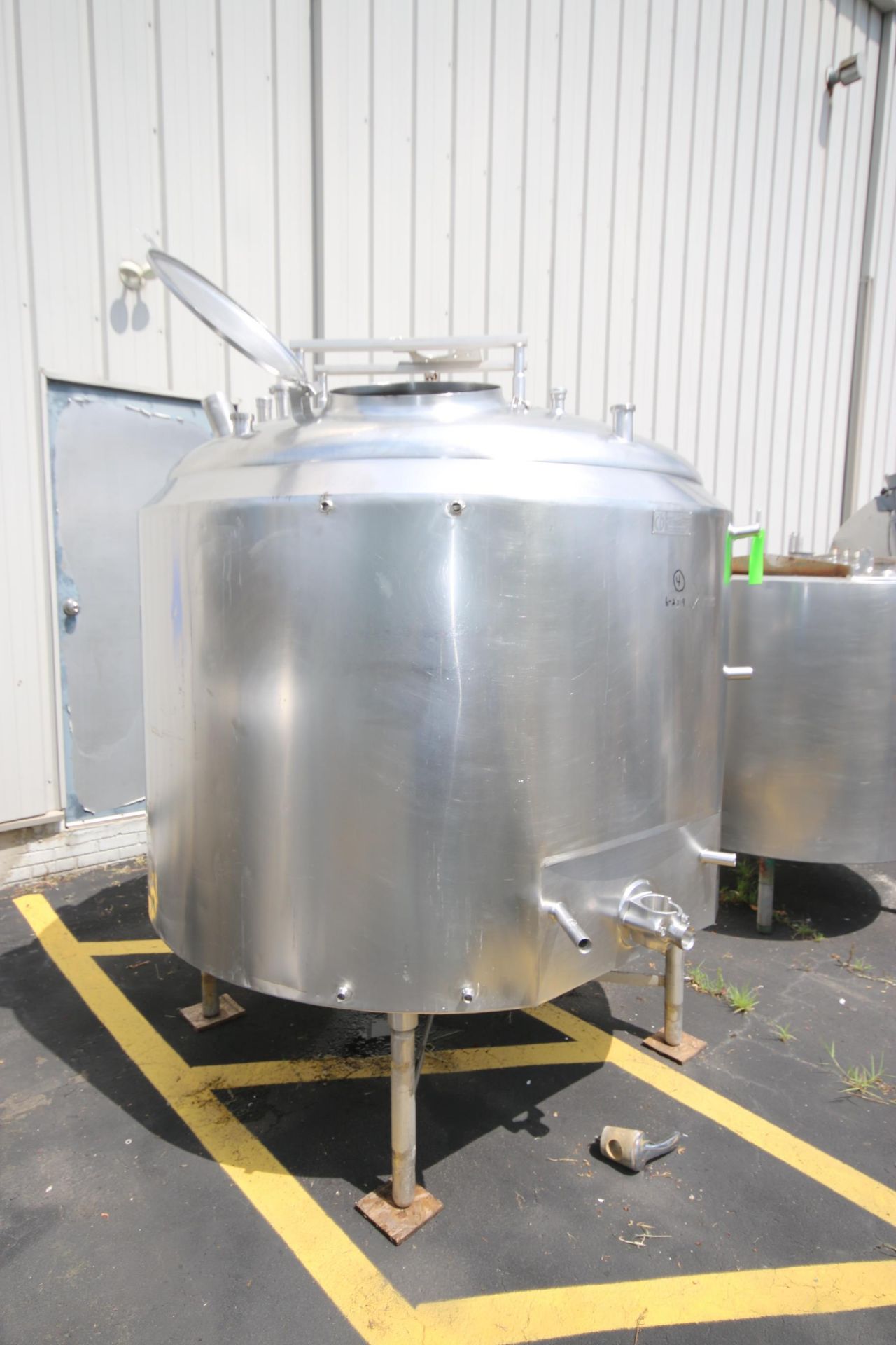 Cherry-Burrell 500 Gallon S/S Batch Pasteurizer, M/N WPDA, S/N 500-76-3708, Mounted on S/S Legs, - Image 2 of 7