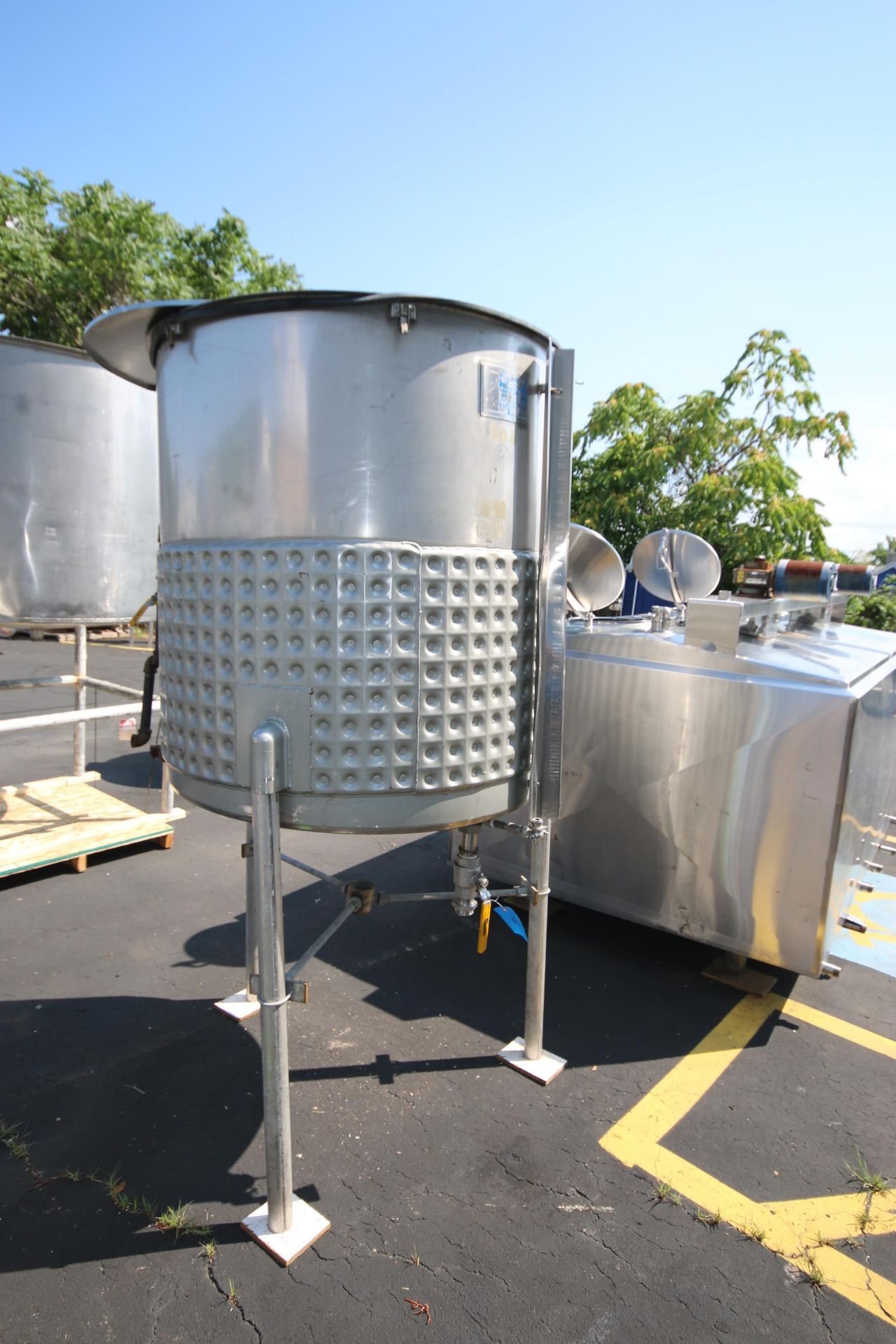 LHE 310 Gal. S/S Jacketed Vertical Tank, M/N 310GAL.CJ, S/N 6564-2, with Bottom Half Dimple - Image 3 of 6