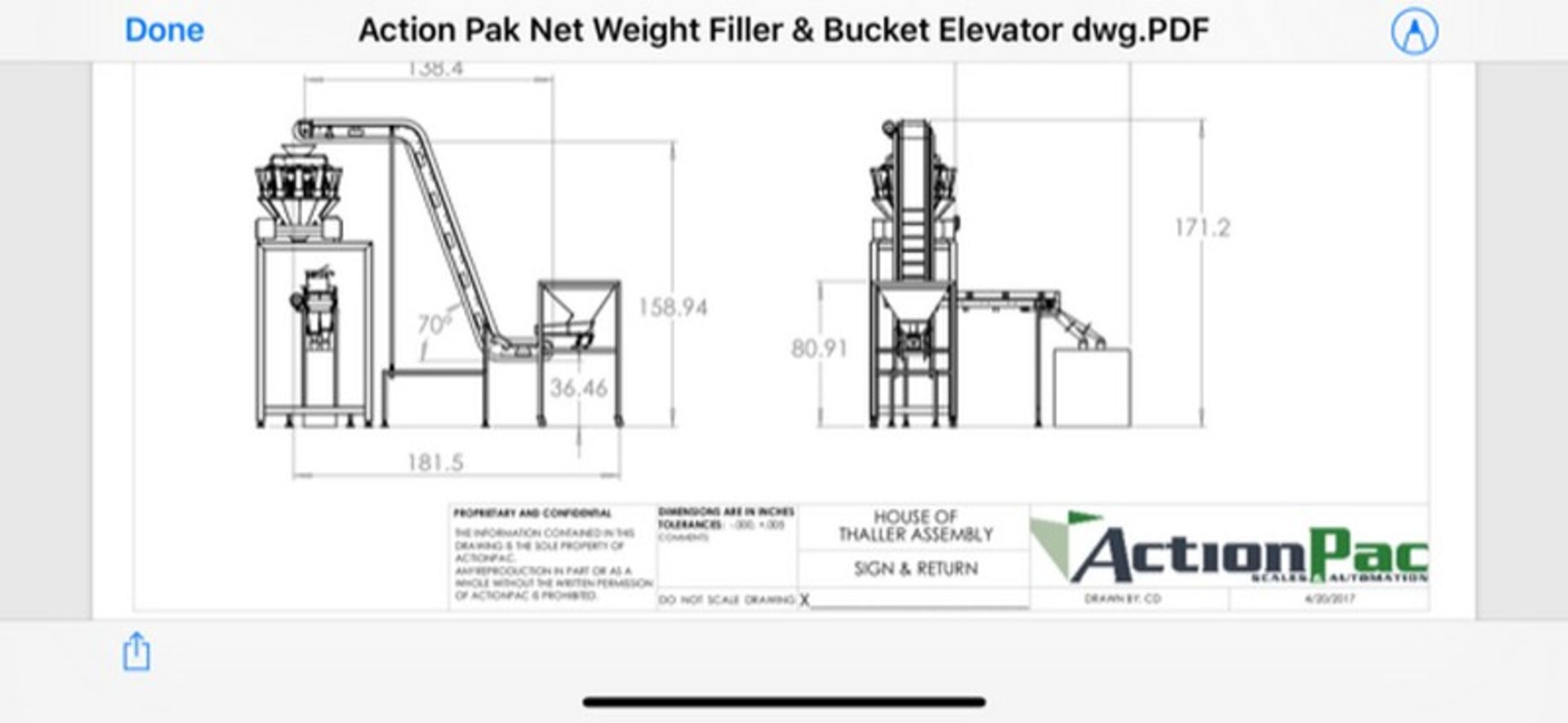 BULK BID LOTS 16-19. Includes 2017 Action Pak Rotary Scale, 2017 Pack Line Cup Filling Line, 2017 - Image 2 of 49