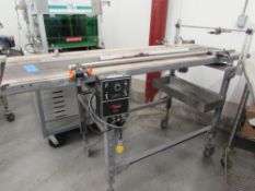 Powered Transition Belt Conveyor, 24" wide x 72" long