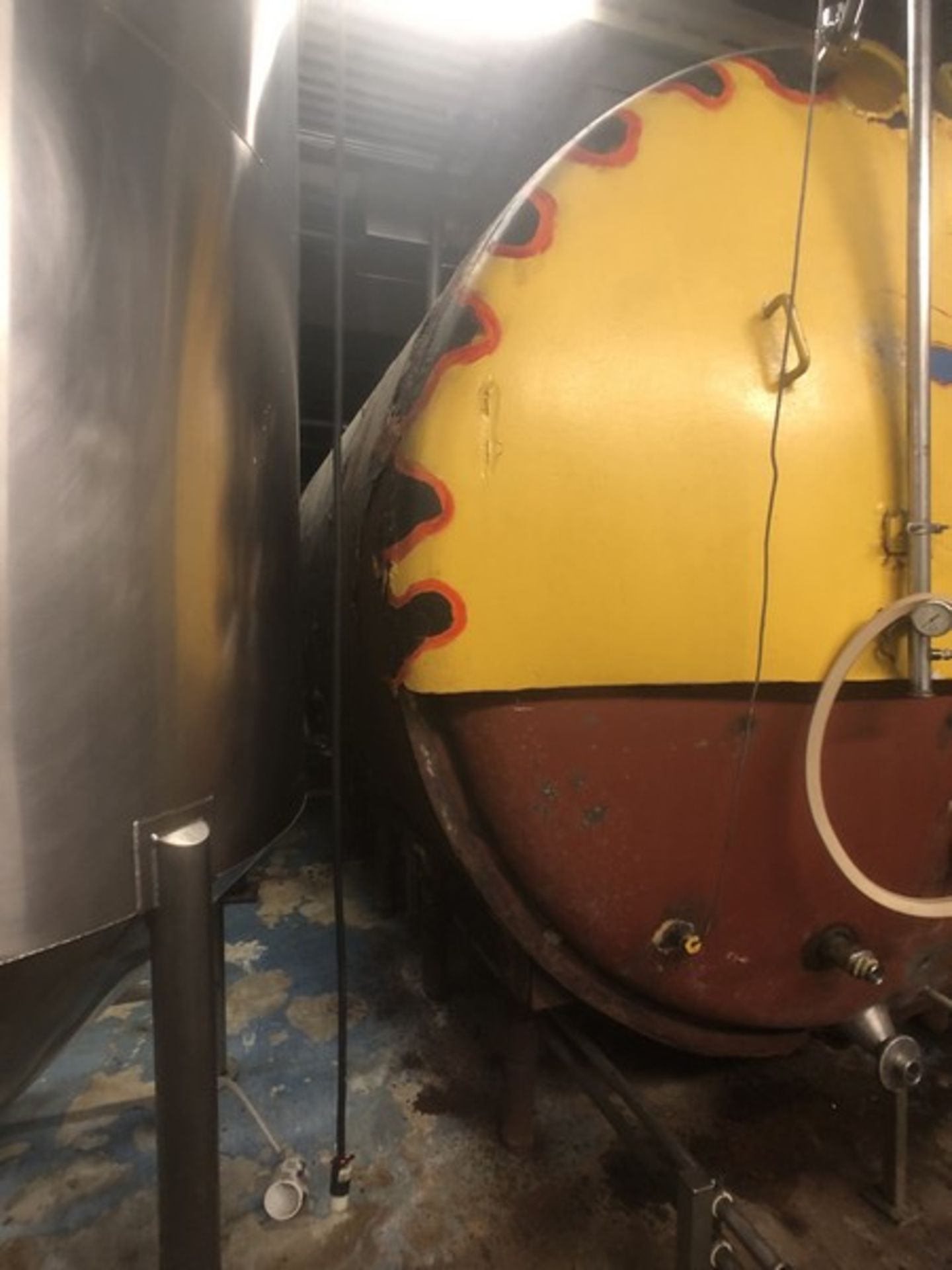 Approx. 5,000 Gallon Horizontal Jacketed Tank, Approx. Dims: 102” W x 137 - Image 3 of 17