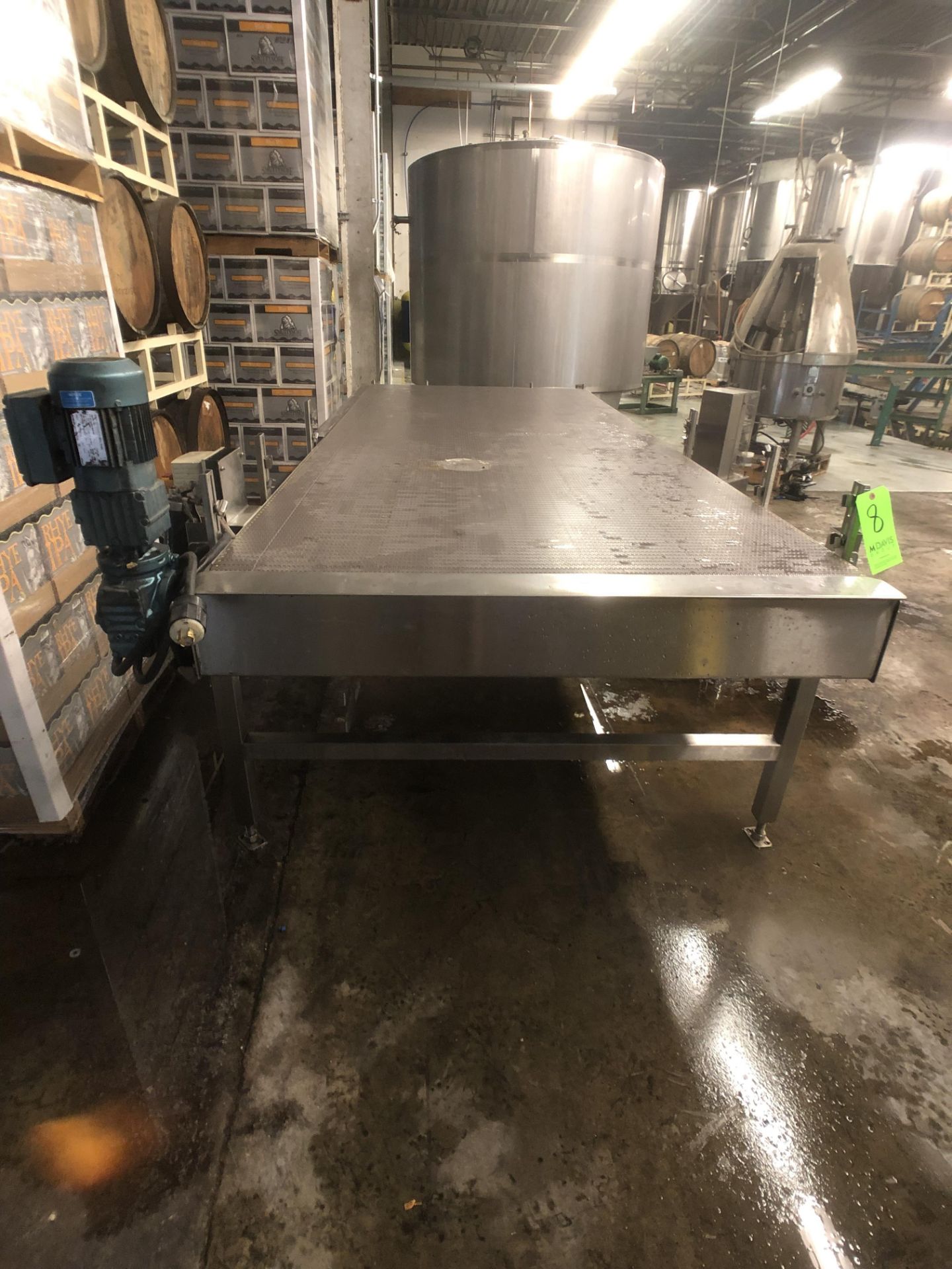 Unipak Corp 120” L x 48” W Accumulation Table, Model SL 6000B2648, S/N 09