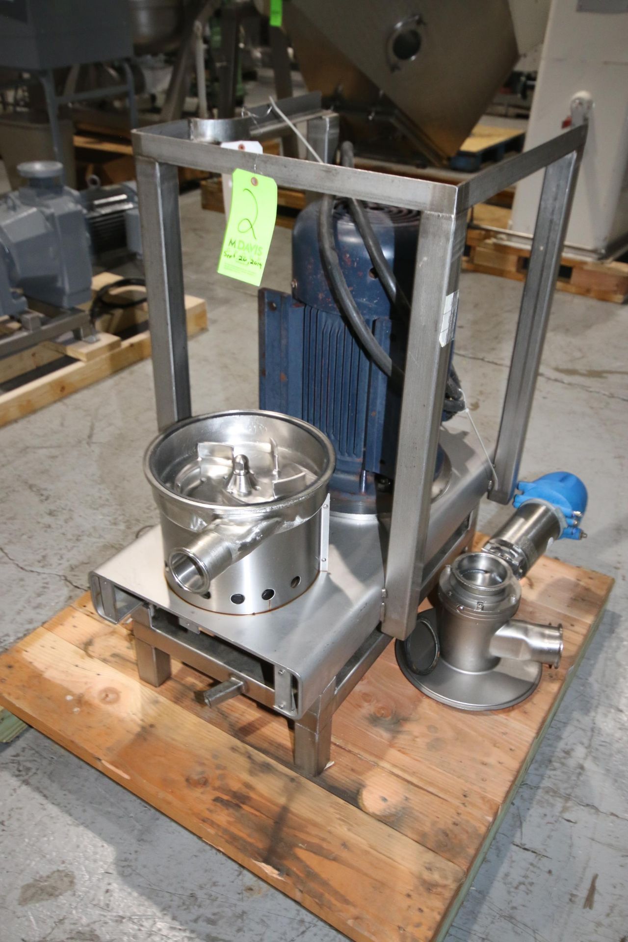 Tri-Blender Mounted on S/S Frame with Leeson 25 HP, 3350 RPM Motor, 2-1/2" Inlet x 3" Outlet, GEA 4" - Image 2 of 4