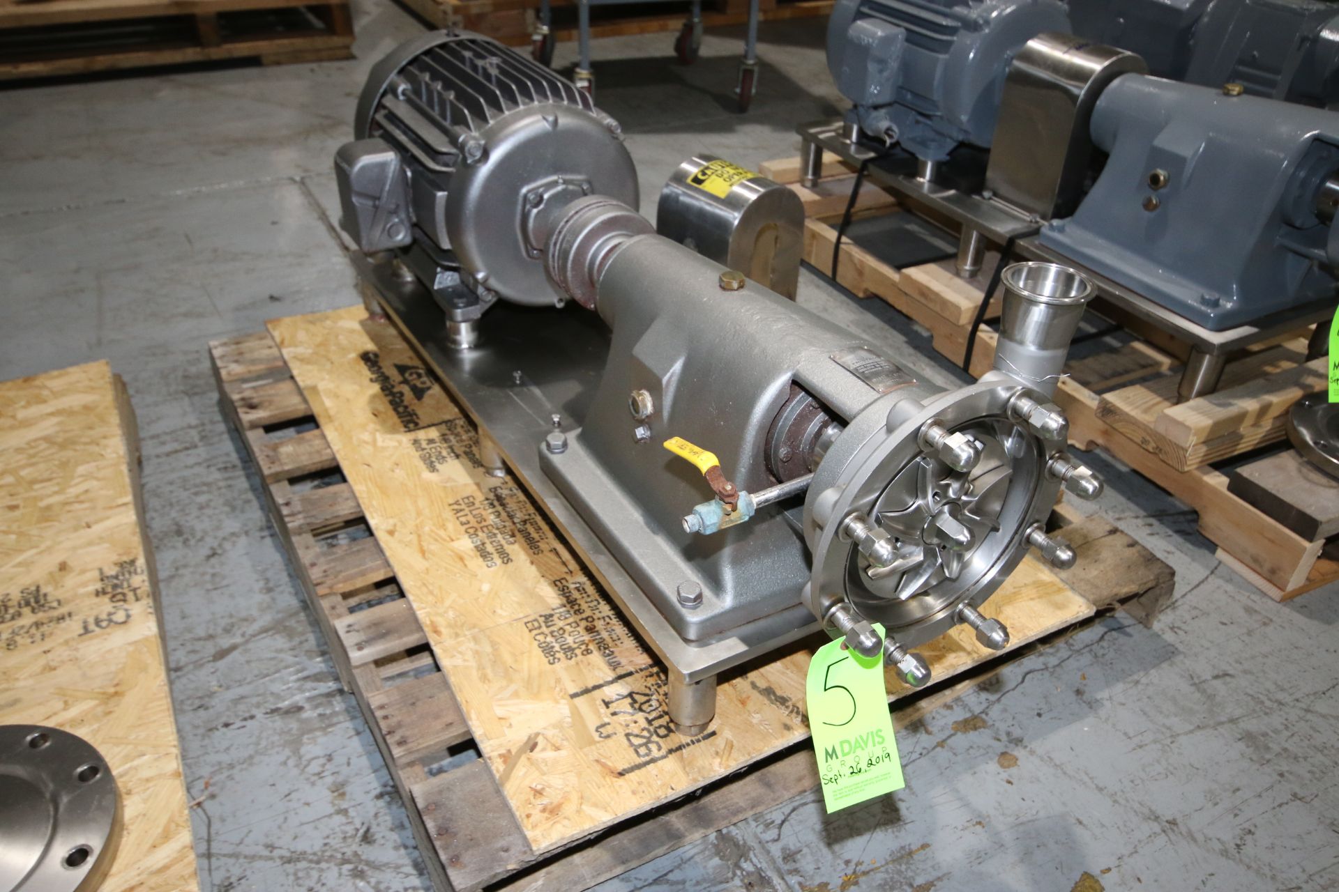 Fristam High Pressure Multi-Stage Centrifugal Pump, M/N FM 312-175, S/N FM31272256, Mounted on S/S - Image 2 of 5