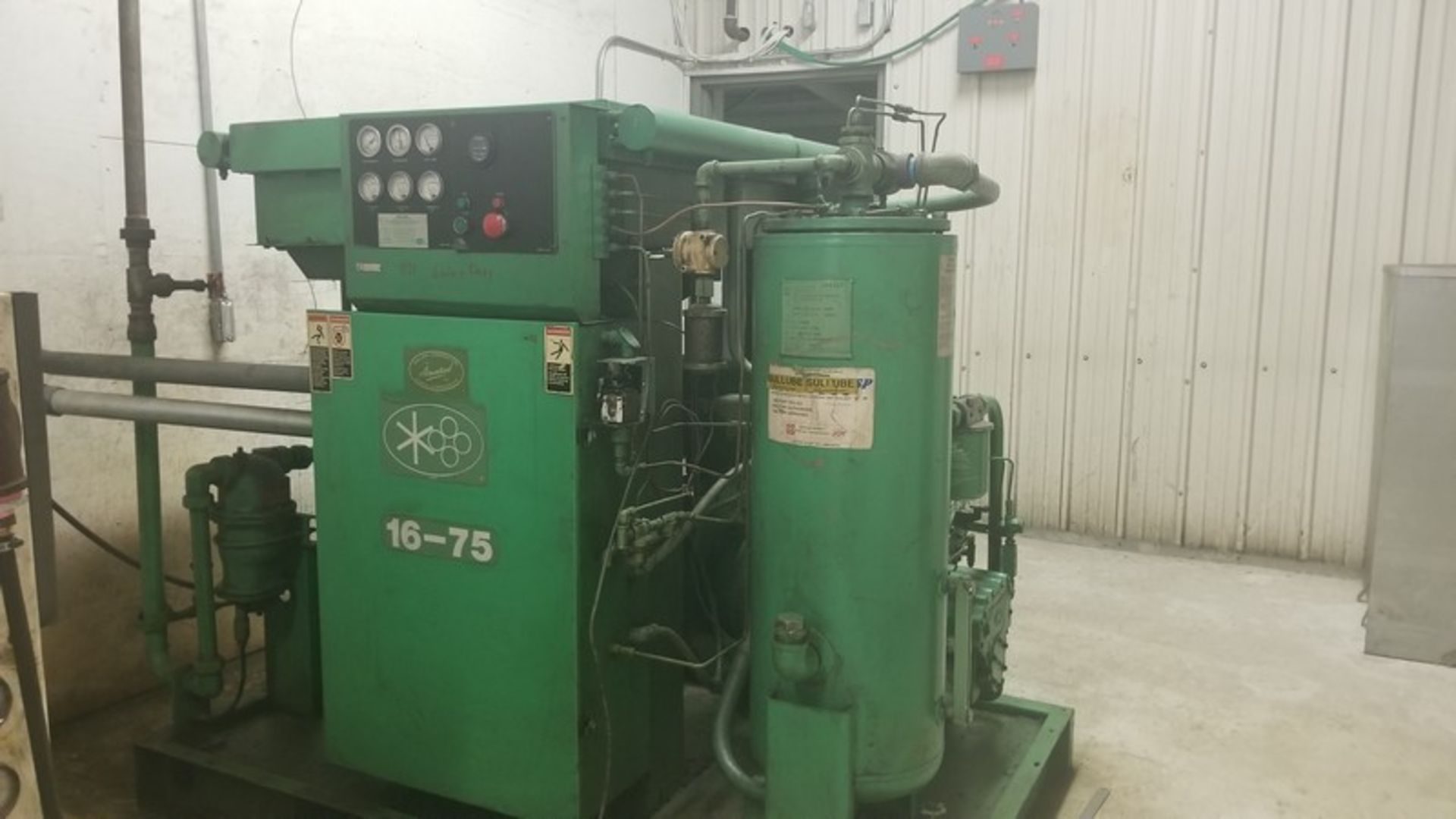 Compressor; Sullair Corp. ; Model: 16BS-75L ACA AC; S/N: 003-78550 (Located in Dixon, IL