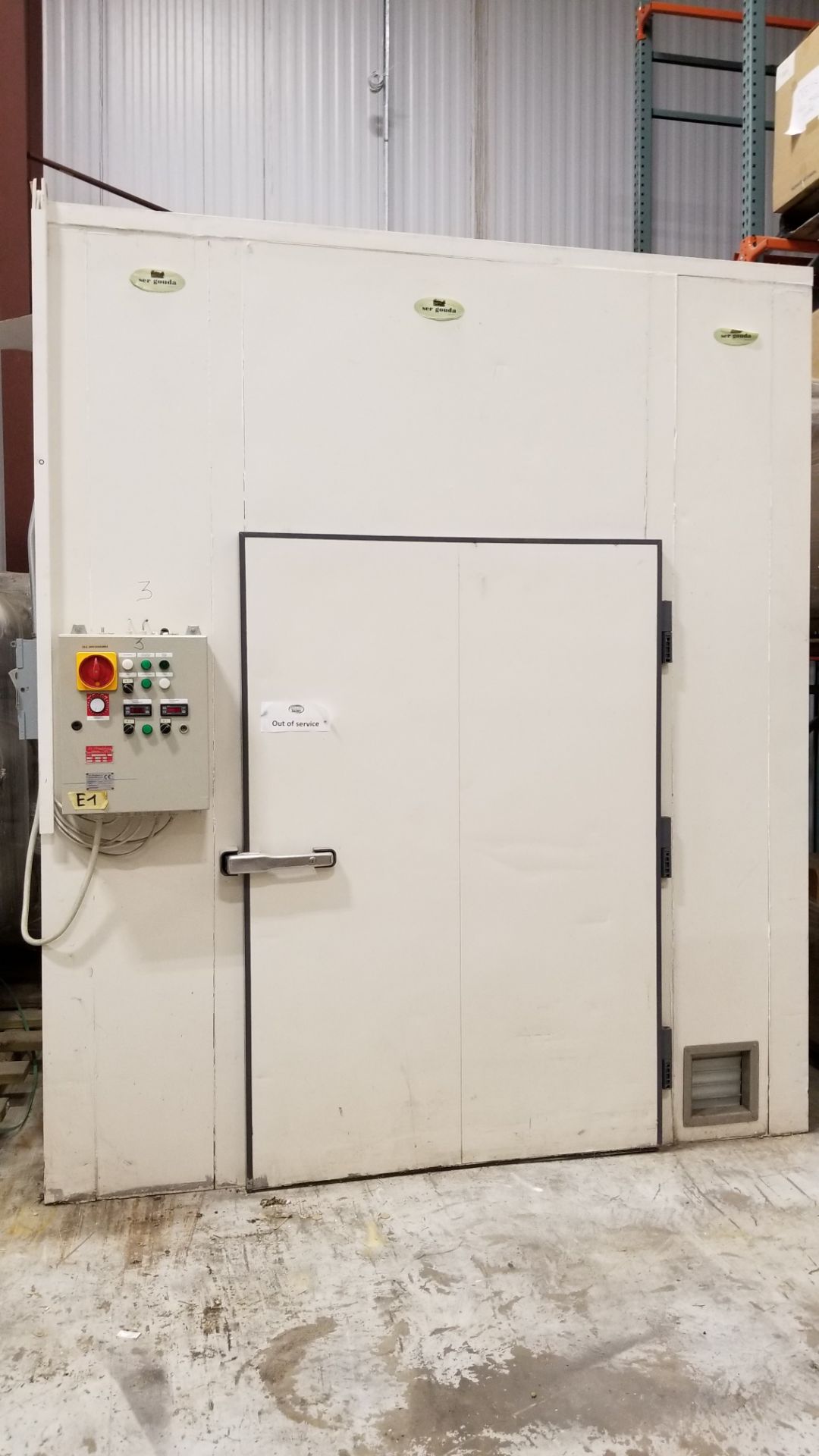 Dryer Fidenza - Italy; L - 112"; W - 100"; H - 117" with insulated wall.