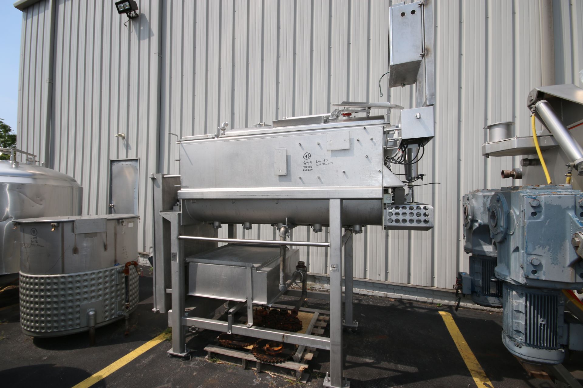 Blentech S/S Jacketed “Cheez Therm” Cooker, Model CC1000V, S/N 91689, with 6 ft. L x 41” W x 30” (Ri - Image 2 of 10